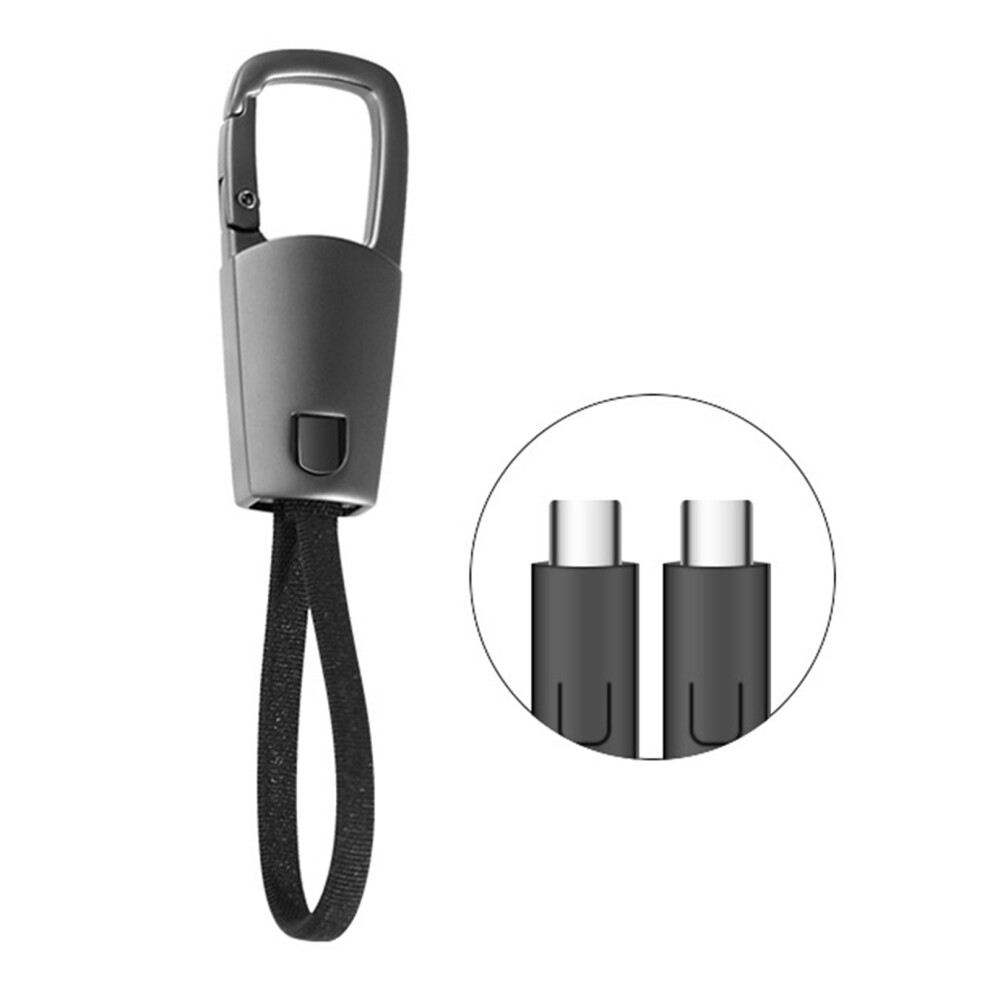 Compactly Keyring Charging Cable Usb C 60W Fast Charging Braided 7627001512405