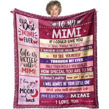 Couverture « Nana » pour maman, cadeau 50 x 60 pouces