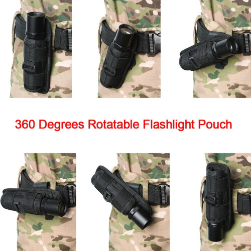 WINDLAND tactical flashlight pouch with belt clip 2