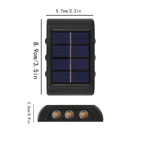 Solar Fence Lights Outdoor LED2Pack 2