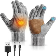 Mănuși încălzite USB, compatibile cu ecranul tactil, impermeabile