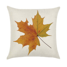 Ahornblad Efterår Pudebetræk Polyester Hør 45x45cm