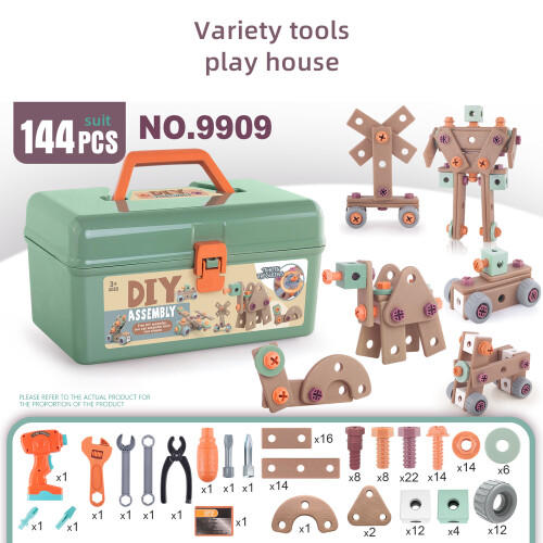 Children's Portable Tool Box Playset