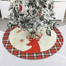 Gonna per albero di Natale in lino, tessuto non tessuto, 1 pezzo