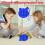 Alphabet Fidget Toy Blue Silicone 1