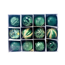 Ornamente de Crăciun cu globuri verzi 6 cm 12 buc