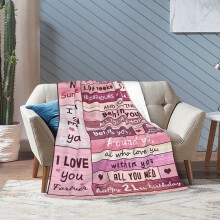 Couverture Sweet16 pour filles 127 x 102 cm