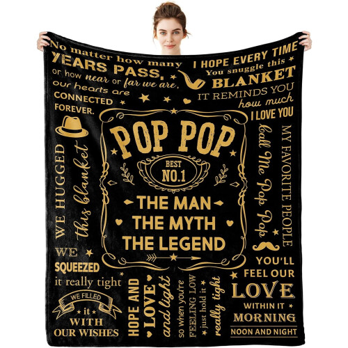 Couverture grand-père 152 cm x 127 cm