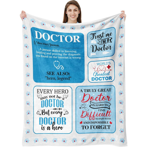 Coperta per la laurea in infermieristica per donne, 50"x60"