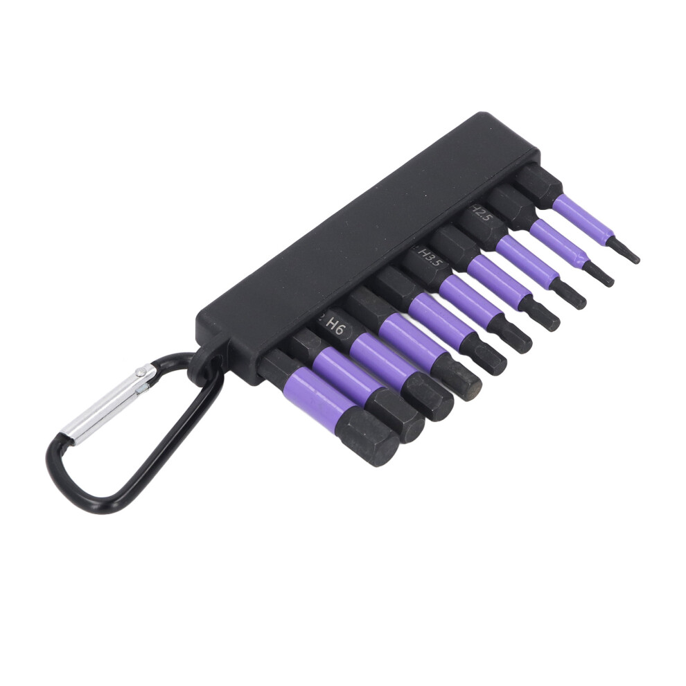 10-Piece Hex Shank Screwdriver Bit Set 50mm