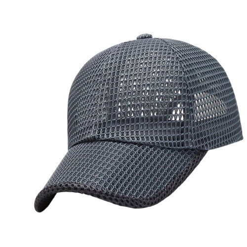 Unisex Sporty Sun Hat Mesh Mesh Polyester Baseball-Dark Grey