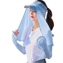 Universeller Sonnenschutz mit Hutrandverlängerung für-Blau