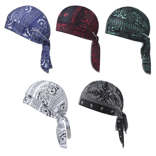 Chemo Headwrap Kopfbedeckung Hut Durag Perfekt-Fünfteiliges Set