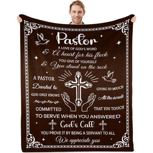 Couverture chrétienne pour hommes 127 x 152 cm