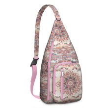 Boho schoudertas met bloemenprint voor dames, lichtgewicht en waterdicht.