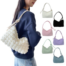 Borsa a tracolla da donna in poliestere con tracolla regolabile 11,8x7x3,9