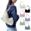 Dame polyester skuldertaske justerbar rem 11,8x7x3,9 1