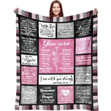 Plaid chrétien en flanelle douce 127 x 102 cm