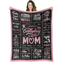 Couverture d'anniversaire pour fille 152 x 127 cm