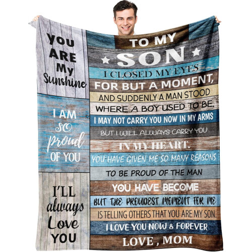 Moeder-zoon plaid 60x50 inch