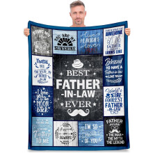 Couverture à jeter pour grand-père, cadeau d'anniversaire, de fête des pères ou de Noël