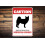 Placa de metal com a raça de cão Buhund norueguês, 20x30 cm (8x12 polegadas) 1