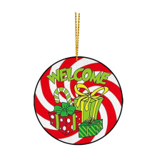Pandantiv de Crăciun Grinch din lemn, 1 bucată