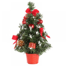 Mini kunstkerstboompje van 7,87 inch (ca. 20 cm) voor op tafel.