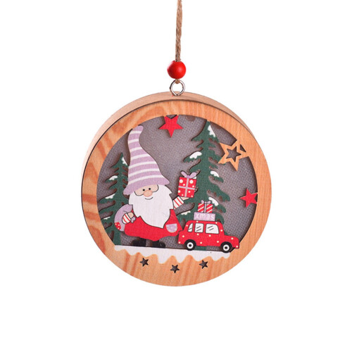 Ornament suspendat cu LED, stea și cerb, 12 cm