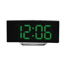 Despertador LED com tela curva e visor grande (1 unidade)