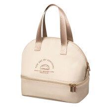 Lunchtas voor dames Heren Dubbeldeks lunchbox voor-Kaki 2