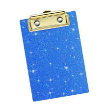 Glinsterend acryl schrijfbord met intrekbare haak Metalen-Blauw