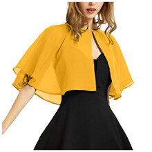 Xale de chiffon feminino para usar à noite e em casamentos.