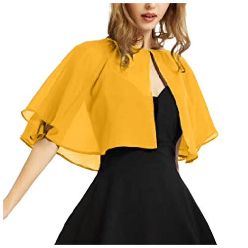 Xale de chiffon feminino para usar à noite e em casamentos.