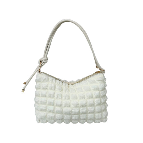 Dame polyester skuldertaske justerbar rem 11,8x7x3,9 1