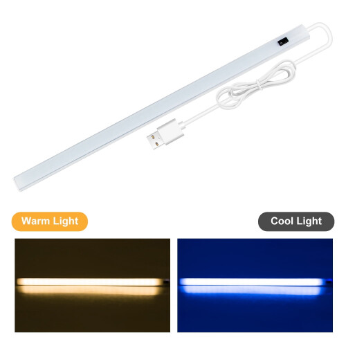 Luminária de mesa LED USB com sensor de movimento, 30 cm, luz quente. 1