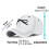 Fluga Truckerkeps Unisex Justerbar Solhatt Vit 3