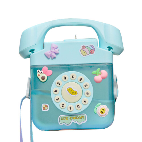 Retro Telefon Glas Vattenflaska 400ml 1