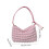 Dame polyester skuldertaske justerbar rem 11,8x7x3,9 3