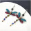 Dragonfly Cubic Zirconia Drop Earrings 925 Silver Blue 2