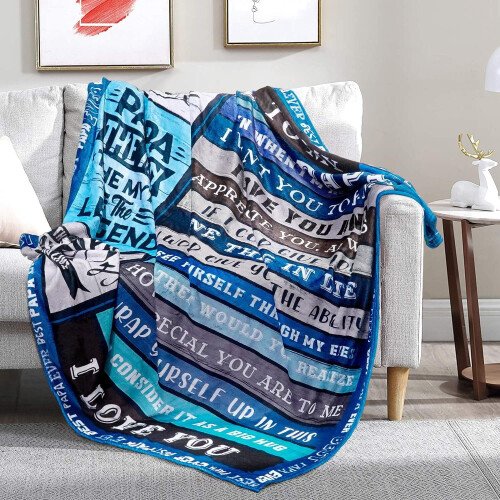 Weiche Opa-Decke, 50 x 60 Zoll, Geschenk zum Vatertag oder 2