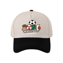 Classical Fit Baseball Cap Celebrating 2026 Soccer Cap-Black