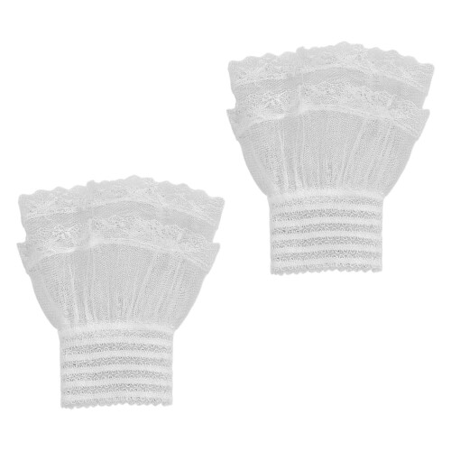 Handärmel elastisches Armband Damen geschichtete-Weiß