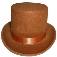 Chapeau haut-de-forme plat unisexe adulte pour cosplay et fêtes