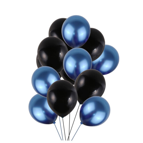 Mørkeblå latexballoner til helium 13 stk. 2