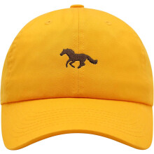 Katoenen pet met paardenborduurwerk, unisex
