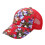 Damen-Baseballkappe mit Blumenmuster und Sonnenschutz 1