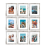 Ensemble de 9 cadres photo en bois composite blanc vieilli 1