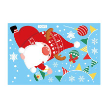Autocollant Père Noël Rudolph pour intérieur et extérieur Noël