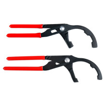 8Inch And 12Inch Oil Filter Wrenches Set With Nonslip Grip-Red